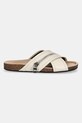 Kožené šľapky JW Anderson Biker Loafer SN0107.LA0268.002 béžová SS25