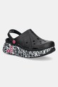 Šľapky Skechers SKECHERS X JGOLDCROWN klinový čierna 111324