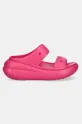 Crocs klapki Classic Crush Sandal 207670.0ZQ różowy SS25
