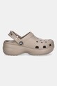 Crocs klapki Classic Platform Clog 206750.214 brązowy SS25