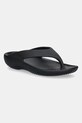 Crocs șlapi Mellow Recovery Flip sintetic negru 211100.001