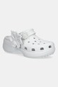 Crocs klapki Classic Platform Bouquet Clog platforma szary 211292.1NK