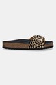 Δερμάτινες παντόφλες Scholl KATHLEEN F300641850 καφέ SS25