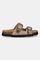 Scholl papuci din piele IRVING F315942361 bej SS25