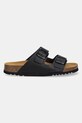 Scholl klapki skórzane JOSEPHINE F318181004 czarny SS25