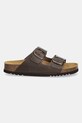 Scholl klapki skórzane JOSEPHINE F318181590 brązowy SS25