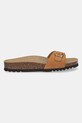 Scholl papuci din piele ESTELLE F321561175 maro SS25