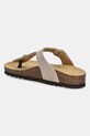 Cipők Scholl flip-flop velúrból NICOLE F321762361 bézs