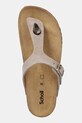 Scholl flip-flop velúrból NICOLE bézs F321762361