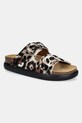 Scholl slapi de piele NOELLE piele maro F322511484