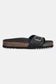 Scholl klapki skórzane EVA F322631004 czarny SS25