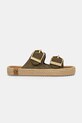 Bohonomad klapki espadrylowe damskie zamszowe Sydney SYD.12 zielony SS26