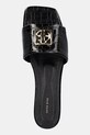 Anine Bing infradito in pelle Ria Sandals Monogram nero A.14.10784