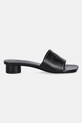 Δερμάτινες παντόφλες MM6 Maison Margiela S66WP0109.P3628.T8013 μαύρο SS25