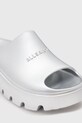 AllSaints klapki Eclipse Slider srebrny W033FC.SLV