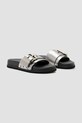 AllSaints papuci Ellie Stud Slider W039FC argintiu SS25