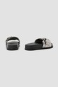 Încălțăminte AllSaints papuci Ellie Stud Slider W039FC argintiu