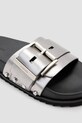 AllSaints papuci Ellie Stud Slider argintiu W039FC