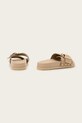 Взуття Шкіряні шльопанці AllSaints Ellie Stud Slider W040FC бежевий