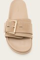 AllSaints klapki skórzane Ellie Stud Slider W040FC beżowy