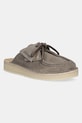 Clarks Originals ciabatte slide in camoscio Desert Nomad mules grigio 26180181