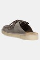 Scarpe Clarks Originals ciabatte slide in camoscio Desert Nomad 26180181 grigio