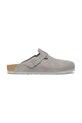 Birkenstock suede sliders Boston LEVE mules gray 1027751.