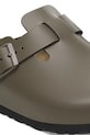 Încălțăminte Birkenstock șlapi de piele Boston NL 1029156 verde