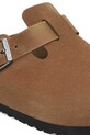 Obuwie Birkenstock klapki zamszowe Boston LEVE/LEOI 1029185 brązowy
