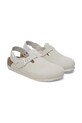 Birkenstock ciabatte slide in camoscio Tokio LEVE bianco 1029270