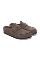 Semišové šľapky Birkenstock Naples Wrapped LEVE hnedá 1029712