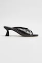 Miista japonki skórzane Palmira 5-8 cm czarny E8.3590