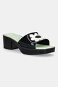 Pantofle Melissa MELISSA SHAPE + LAZY OAF AD sloupkový černá M.33566