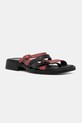 Δερμάτινες παντόφλες Camper TWS K201602.001 μαύρο SS25