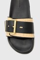 AllSaints klapki Ellie Raffia Slider W003FD czarny