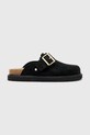 Замшевые шлепанцы AllSaints Skye Mule венский чёрный W046FC.BLK