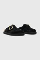 Замшевые шлепанцы AllSaints Skye Mule W046FC.BLK чёрный SS25