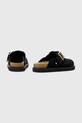 Обувь Замшевые шлепанцы AllSaints Skye Mule W046FC.BLK чёрный