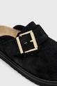 AllSaints papuci din piele Skye Mule negru W046FC.BLK