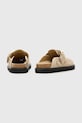 Încălțăminte AllSaints papuci din piele Skye Mule W046FC.SAN bej