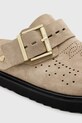 AllSaints papuci din piele Skye Mule bej W046FC.SAN