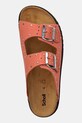 Scholl papuci din piele BEATRIZ portocaliu F315922556