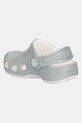Dziewczynka Crocs klapki CLASSIC IRIDESCENT GLITTER CLOG KIDS 210985.CROCS.CLASSIC.IR srebrny