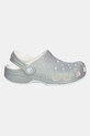 Шльопанці Crocs CLASSIC IRIDESCENT GLITTER CLOG KIDS 210986.CROCS.CLASSIC.IR срібний SS25