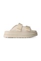 UGG papuci GOLDENGLOW SLIDE textil bej 1166513K