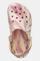 Crocs klapki CLASSIC GLOW MARBLED CLOG KIDS różowy 210718.CROCS.CLASSIC.GL