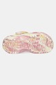 Crocs papuci CLASSIC GLOW MARBLED CLOG KIDS 210718.CROCS.CLASSIC.GL roz