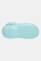 Crocs papuci CLASSIC FLORAL CUT OUT CLOG KIDS 210943.CROCS.CLASSIC.FL turcoaz