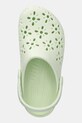Pantofle Crocs CLASSIC FLORAL CUT OUT CLOG KIDS zelená 210943.CROCS.CLASSIC.FL