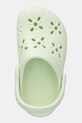 Pantofle Crocs CLASSIC FLORAL CUT OUT CLOG KIDS zelená 210944.CROCS.CLASSIC.FL
